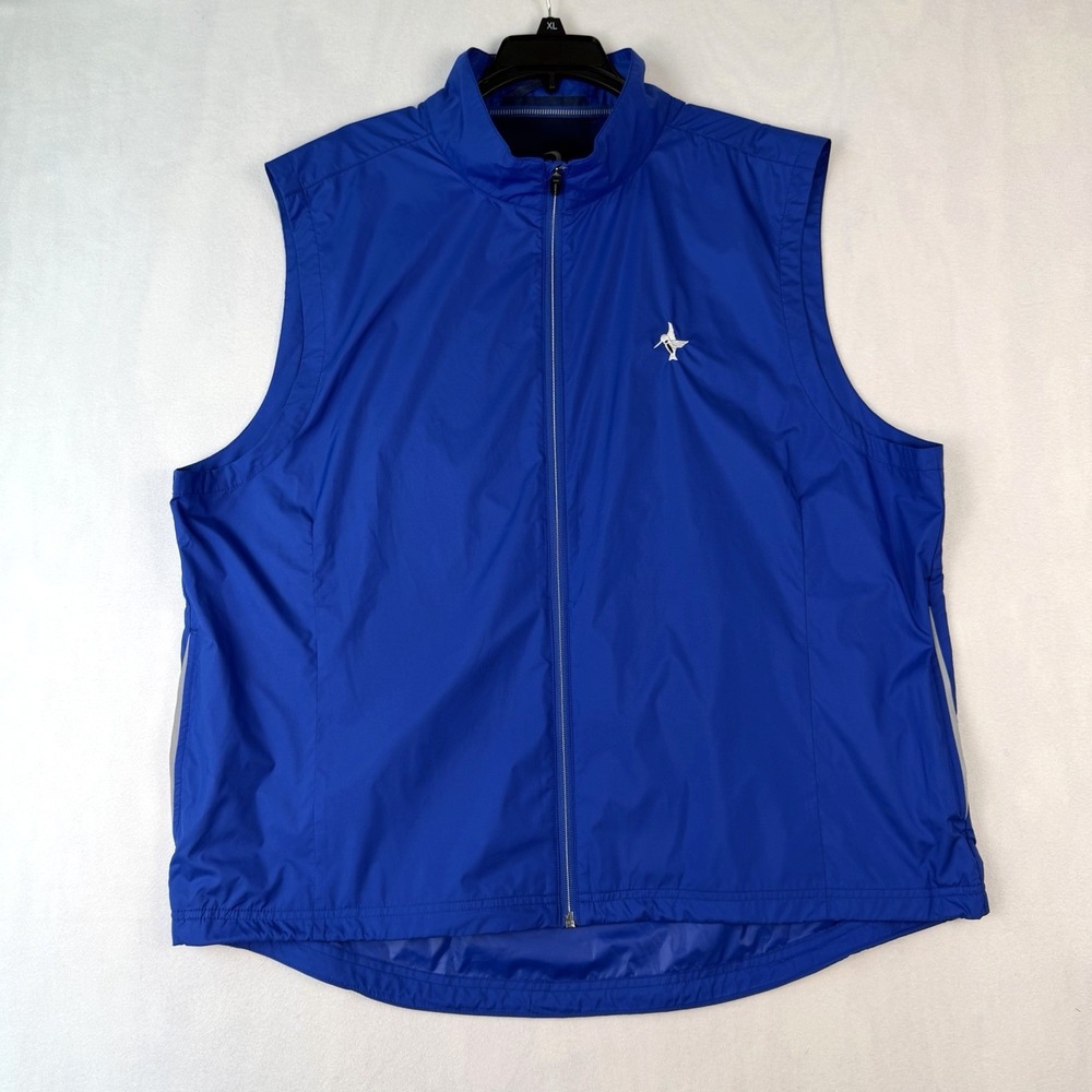 Zero Restriction Golf Vest Mens XXL Blue Tour Series Full Zip Preppy Outdoors